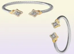 Bangle ed fio pulseira antigo cabo bangles luxo designer marca vintage amor presente de natal mulheres manguito pulseiras 21040820110357795198