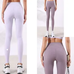 LL Damen-Yoga-Align-Leggings, Push-Fi, weich, hohe Taille, nahtlos, Hüftlift, elastische Leggings, lässige Jogginghose