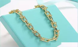 ペンダントネックレスペンダントネックレスセーターチェーンデザインブランドUshaped Necklace Gold Sier for Women Jewelry Gifter Drop Delivery 2021866956