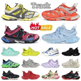 Plate-Forme Track Runner Casual Shoes Tracks 3 3.0 full svartvit gul vintage orange rosa paris mode Italien street sly gammal pappa retro sneakers promenader tränare