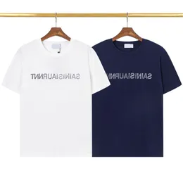 Verão paris mens camisetas designer tee carta de luxo tshirt clássico moda preto branco mulheres manga curta casual algodão t-shirt tops tamanho M-3XL