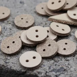 0C7001 Sewing Notions Tools Cowhide Buttons Woolen Coat Inner Cushion Buckle Stamped Genuine Leather