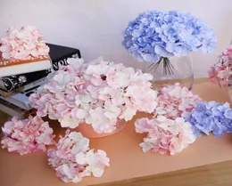 10 teile/los Luxus Bunte Künstliche Seide Hortensien Blumen Kopf Dekoration DIY Hochzeit Blume Wand Kranz Zubehör7499839