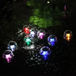 Unterwasserlicht-Schwimmbad-LED-Leuchten, wasserdicht, 7 Farben, RGB-wechselnde LEDs, schwimmende Beleuchtung, solarbetriebene Angelteichlampe D292t