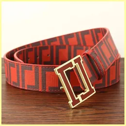 Leather Belt For Men Width 4.0cm Fashion Designer Belts Mens Buckle Letter Waistband F belt