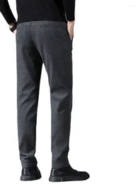 Abiti da uomo 2023 Autunno Inverno Uomini di Grandi Dimensioni Pantaloni eleganti di Lana Caldo Affari Formale Vestito Sociale Casual Slim Fit Pantaloni A116