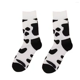 Men's Socks MYORED A Pair Of Cotton Black Polka Dot Fashion Trend Casual Mid-tube