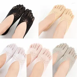 Women Socks Toe Sock Invisible Five Finger Thin Breathable Anti-skid Compression Orthopaedic Soft Boat