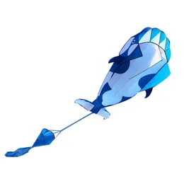 Drake tillbehör 3D mjuk nylon drake val delfin ramlös sport leksak flyger uppblåsbar för barn barn sommar utomhus kul leksaker spel 231212