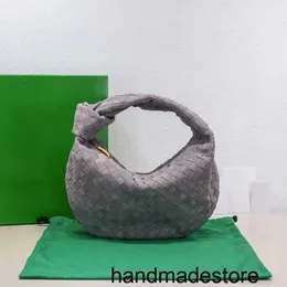 Tasche Venetaabottegaa 2023 Top Jodie Teen Medium Knot Woven Wildleder Hohe Kapazität Gehaltenes Unterarmleder