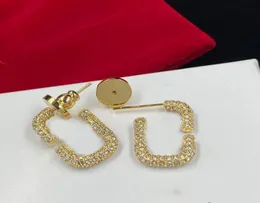 Известные серьги-подвески с бриллиантами CZ, классические золотые дизайнерские серьги с буквами для женщин, вечерние, свадебные, для влюбленных, подарок, помолвка, jew6699266