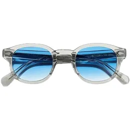 Desig Johnny Depp Crystal-Gray Plank Sunglances UV400 Goggles Polarized Mirror Lens Safty Safet