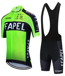 2022 Fluo Green Efapel Cycling Team Jersey Bike Pants Ubranie Ropa Ciclismo Mens Summer MTB Pro Rowling Maillot Shorts Suit9855482