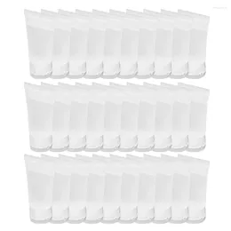 Garrafas de armazenamento Loção de viagem Squeeze 25pcs Dispensador de solução manual 10ML Silicone Chuveiro Sub Engarrafamento Tubo Shampoo Recipiente