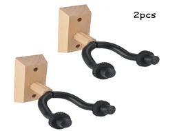 Vendita di ganci per appendiabiti da parete per chitarra con base in legno per casa e studio 2 pezzi 5025455