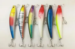 Lote completo de 12 Señuelos de Pesca, cebo de pesca, aparejos de pesca Crankbait, anzuelos para pececillos, lubina, 12g11cm5807014