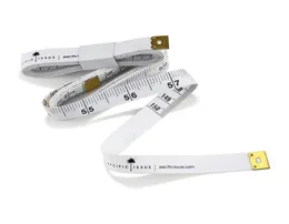 Régua de medição de corpo branco portátil Polegada costura alfaiate anel sizers medida ferramenta macia 15m tape1504694