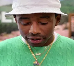 ゴルフブラングブリングフラワーエンジェルダイヤモンドヒップホップネックレスTyler theCreator8634633