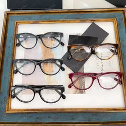 Solglasögon för kvinnliga designglasögon Kvinnor Läsglasögon 1: 1 Modell CH3440H Fjärilsglasögon Dagliga slitage Optiska glasögon med acetatramdesignglasögon