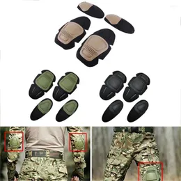 Conjunto protetor de joelheiras joelheira interpolada almofada de apoio de cotovelo militar
