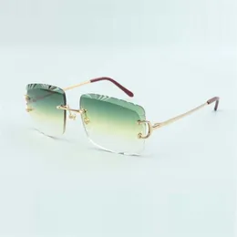 Metallkrallensonnenbrille 3524020 mit großen C-Bügeln und 58-mm-Scheibenglas247D