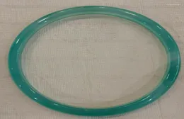 Bangle 1pcs Natural 5455mm Chinês Verde Mão Esculpida Jade Jadeite Pulseira Trum227952273