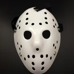 Máscara masculina porosa branca jason voorhees freddy filme de terror hóquei máscaras assustadoras para festa feminina trajes de máscaras316s