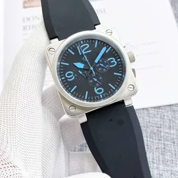 Mode-Luxus-Designer BR Beller New Sport Rubber Strap Herren-Armbanduhren Herren Automatik Herren B-förmiger Stift Vollmechanische Uhr
