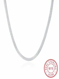Lekani Mesh Chain Choker Necklace Cool Men's Fine Jewelry 4mm 50cm 925 Sterling Silver Round 20Inchs Chains8066632