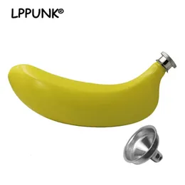 Hip Flasks Mini 5 uncji stal nierdzewna 304 Wodka Whisky Butelka Hip Flask Portable Banana Alkohol Alkohol LPPUNK 231213