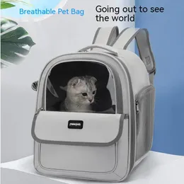 Cat s Crates Houses Pet Bag for Cat Backpack Bag Travel Pet Portable Breathable Dog Backpack Transparent Large 231212