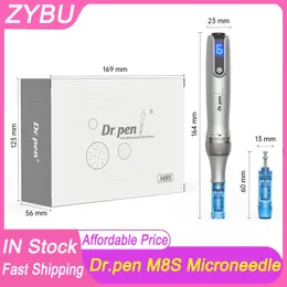 Dr.Pen Ultima M8s trådlös professionell Derma Pen Needles Catridges för hårtillväxt Mikroneedle Terapi Pen Skin Care Mts PMU Tool Anti Back Flow Dermapen