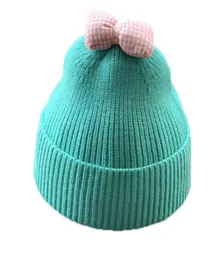2020 الطفل الخريف والصوف الشتاء قبعة القوس الكوري لطيف 13 سنة 2 قبعة قبعة knint2219265