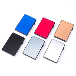 Card Holders Anti-theft Aluminum Single Box Smart Wallet Slim Fashion Clutch -up Push Button Holder Name Case Bank Bag