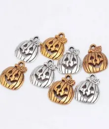 200 pzlotto Argento Antico Lega di Oro Zucca di Halloween Pendenti di Fascini Per Gioielli fai da te Che Fanno risultati 19x16mm2550629