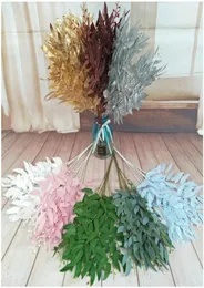 Artificial Silk Willow Leaves Long Branch Green Fake Plants Spring Wedding Home Decoration Arrangement Accessories faux foliage1841792