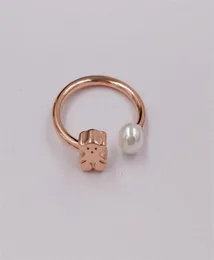 Encantos jóias rosa ouro bonecas estilo boho 925 prata esterlina urso polegar anéis para mulheres homens menina conjuntos de dedo noivado weddi7327136