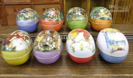 Easter decoration cabochons Fashion easter eggs tin candy storage box8223389