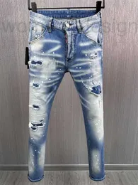 Men's Jeans Designer luxury Denim pants Rider Motorcycle Classic Ripped Stone Washing Process Asian sizes 28-38 69V4