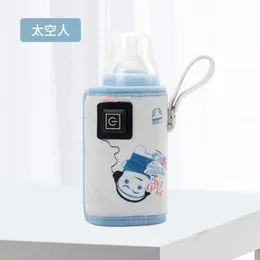 Flaskvärmare sterilisatorer# y55b USB mjölkflaska varmare spädbarn flaskor bärbara värmepekare formel mjölk rese värme hylsa för baby ammande flaskor 231212