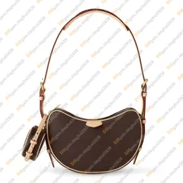 Ladies moda designer casual croissant mm bolsa bolsa de bolsa de ombro de corpo transversal de bolsa de mensagens de mensageiro espelho superior de qualidade m46828 bolsa de bolsa