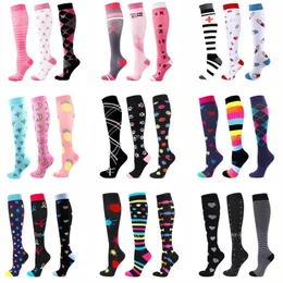 Sports Socks CFS Compression Women Men Kne Stocking 2030mmHg Edem Diabetes Varicose Veins Nurse Running Sport Sock 231212