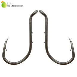 100pcs 8299 High Carbon Steel Fishing Hooks Black Offset Barbed Shank Baitholder Octopus Beak Bait Fishing Hook Size 1 2 3 42817382