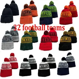 Beanies New Hats American Football 32 Teams Sports Winter Beanies Ball Global شحن 4213378