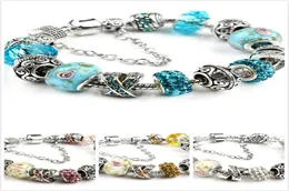 Braccialetti con ciondoli europei di nuova moda 18 + 3 cm adatti per le donne Bracciale a catena in argento 925 Gioielli fai da te giorno dei bambini come regalo di Natale1799447