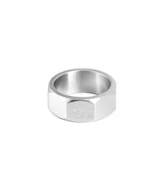 Koreanischer Nischendesigner-Nuss-Schriftzug-Ring, minimalistisch, in Netzrot, gleicher Stil, Zeigefinger-Trendschmuck für Männer und Frauen2687139