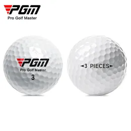 Piłki golfowe PGM Golf 3-Wayer Ball z wysoką elastycznością gumową piłkę golfową Sarin Material Golf Ball z High Backspin Game Ball Q002 231213