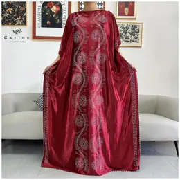 Ropa étnica Vestido de mujer africana con incrustaciones Mubarak Dubai Femme Lujo Musulmán Abaya para Kaftan Islámico Wth Bufanda