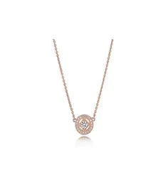 Rose Goud 18K Vintage Hanger Ketting ZC Zirkoon Dames Met Stijl Oorbellen Originele Geschenkdoos3271064