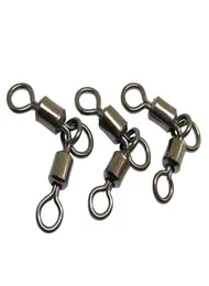 200 PCS 3 Way Fishing Rolling Crane Double Swivels Snap Saltwater Freshwater Bass Fishing Gear Crappie Fishing Tackle4362398